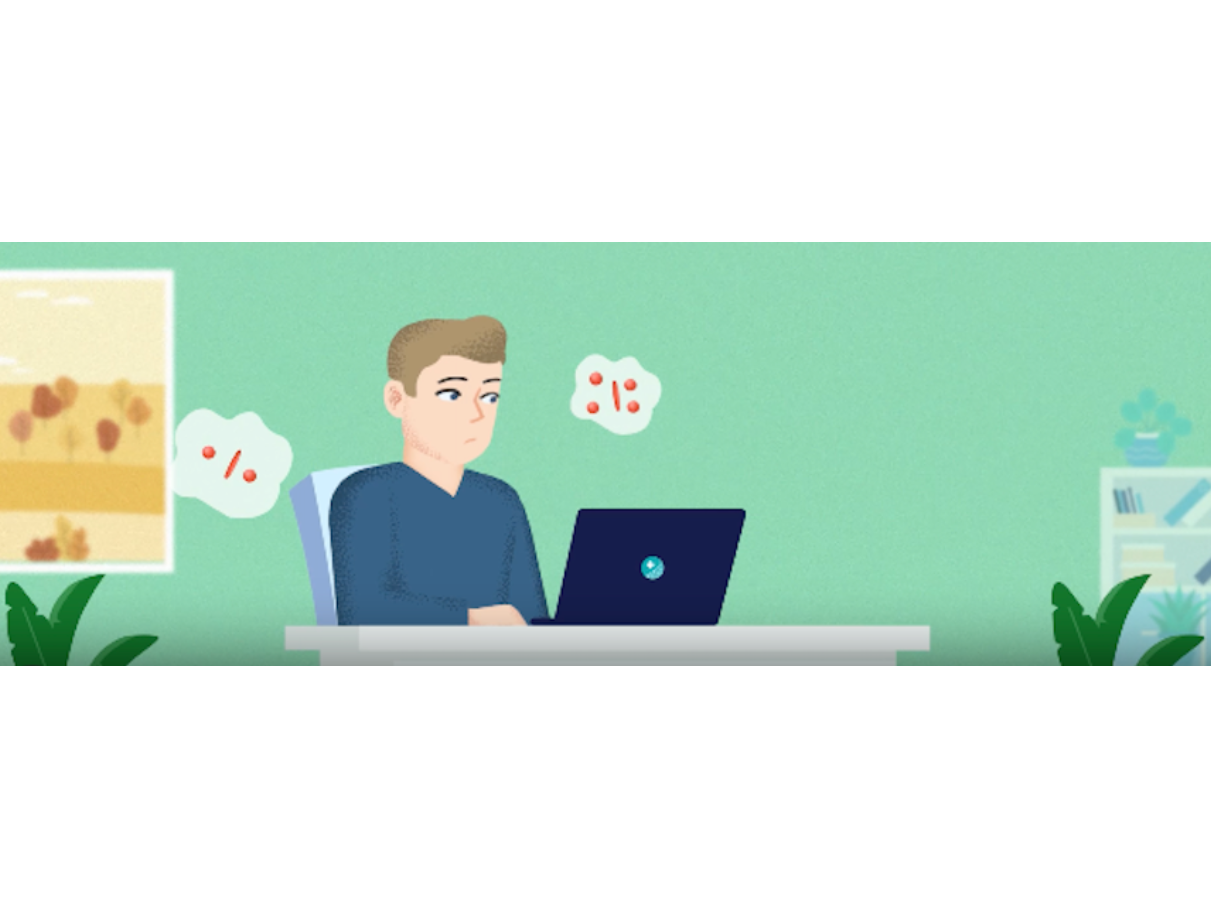 patient at computer