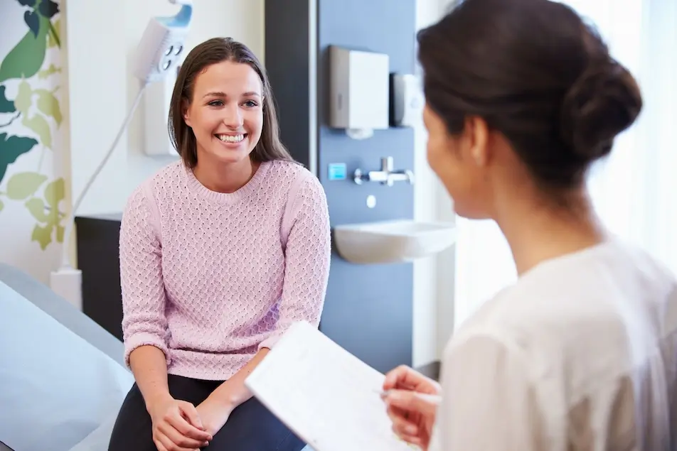 Female patient consultation