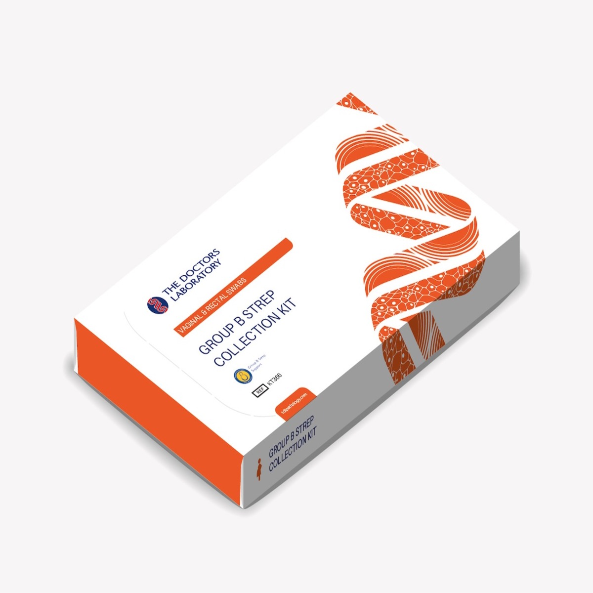 Group B strep home sample collection kit box