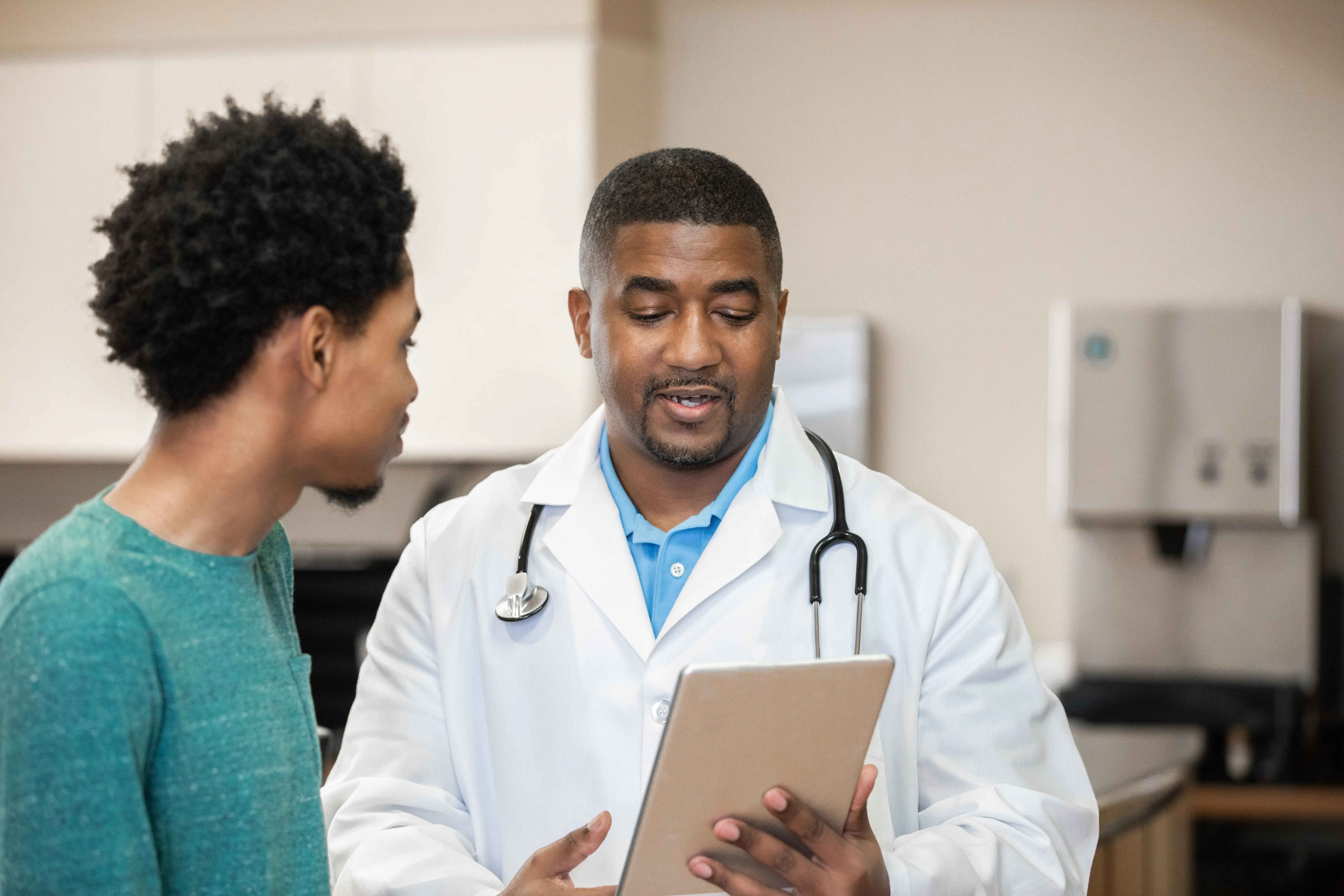 Doctor explaining results to patient